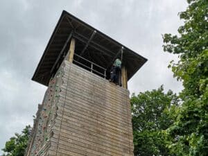 Abseiling at Farnborough